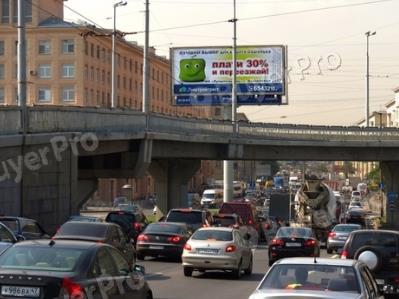 Рекламная конструкция Ивановская ул./Володарский мост(съезд с моста) в центр  (Фото)