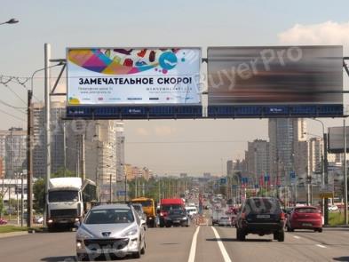 Рекламная конструкция Маршала Жукова пр-т / Петергофское ш. в центр левый  (Фото)
