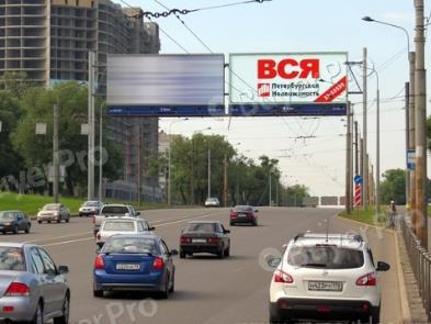 Рекламная конструкция Маршала Жукова пр-т / Петергофское ш. из центра правый  (Фото)