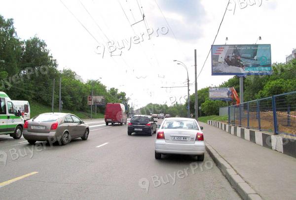Рекламная конструкция Хорошевское шоссе, после ж/д моста, въезд на проспект Маршала Жукова
 (Фото)