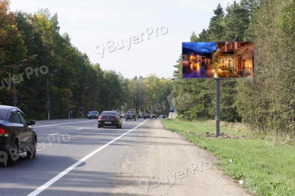 Рекламная конструкция Волоколамское ш., 30.400 км., (12.900 км. от МКАД), справа (Фото)