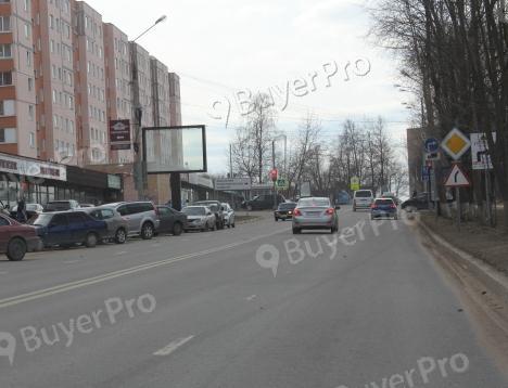 Рекламная конструкция Можайск, ул. Мира, д.8 (начало дома) (Фото)