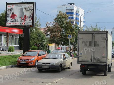 Рекламная конструкция г. Солнечногорск, ул. Дзержинского напротив д.18 (поз.1) (Фото)