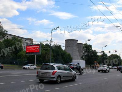Рекламная конструкция Волгоградский пр-т,  д.27 (2 оп. до въезда на мост) (Фото)