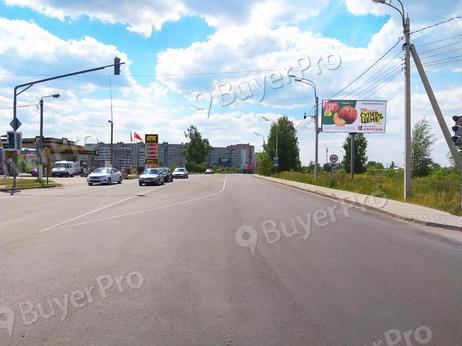 Рекламная конструкция г. Егорьевск, ул. Рязанская, въезд в город справа (300м от автомобильной развязки) (Фото)