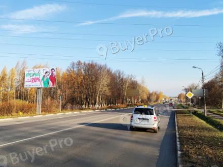 Рекламная конструкция г. Луховицы, ул. Пушкина, 3км+130м, справа  (Фото)
