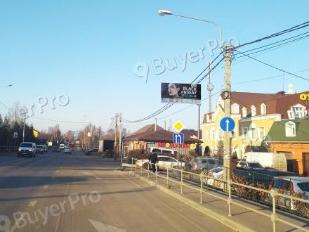 Рекламная конструкция Пятницкое шоссе, 44км + 000м, слева при движении в Москву (Брёхово, д. 80А) (Фото)