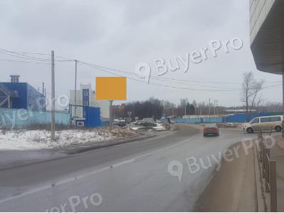 Рекламная конструкция г. Химки, Коммунальный пр-д, 20 м после поворота с Вашутинского шоссе (Фото)