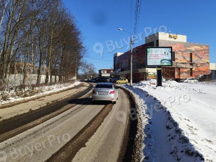 Рекламная конструкция г. Ивантеевка, ул. Трудовая, д. 23 (возле ТЦ Лето) (Фото)