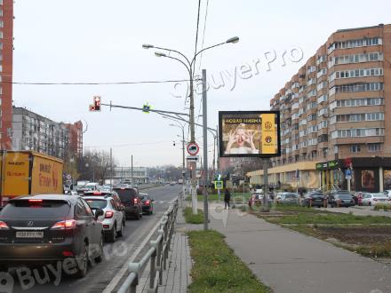 Рекламная конструкция Пролетарский пр-т напротив д. 7, слева, г. Щелково (Фото)