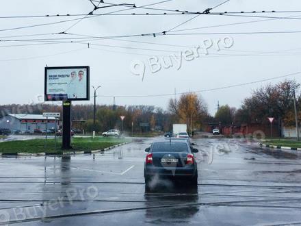 Рекламная конструкция г. Коломна, ул. Астахова, разделительная полоса, напротив трамвайной остановки «ул. Девичье поле» (Фото)