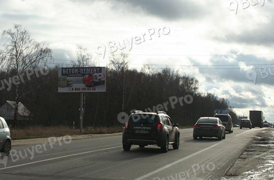 Рекламная конструкция г. Чехов, Советская ул., выезд из города в сторону г. Серпухова, поворот на д. Манушкино (Фото)