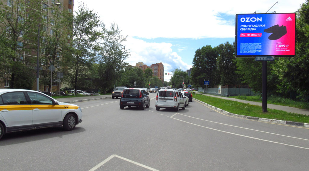 Рекламная конструкция Одинцово ул. Ново-Спортивная, напротив д. 8 (Фото)