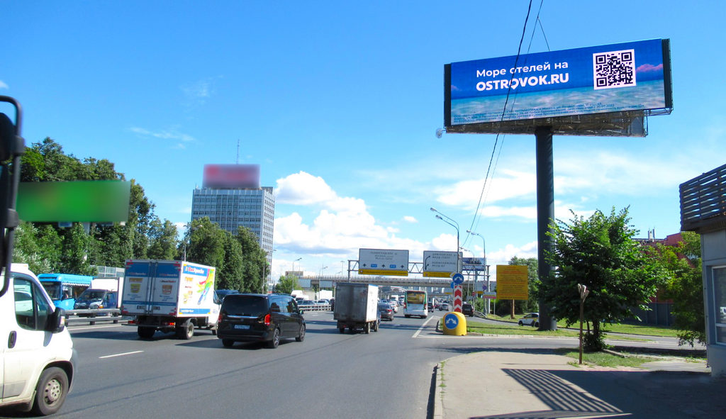 Рекламная конструкция Ленинградское шоссе 18км+950м (0км+250м от МКАД) Слева (Фото)