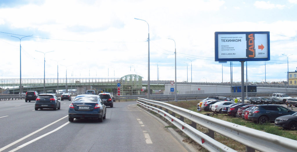 Рекламная конструкция Ярославское шоссе 30км+945м (14км+345м от МКАД) Слева (Фото)