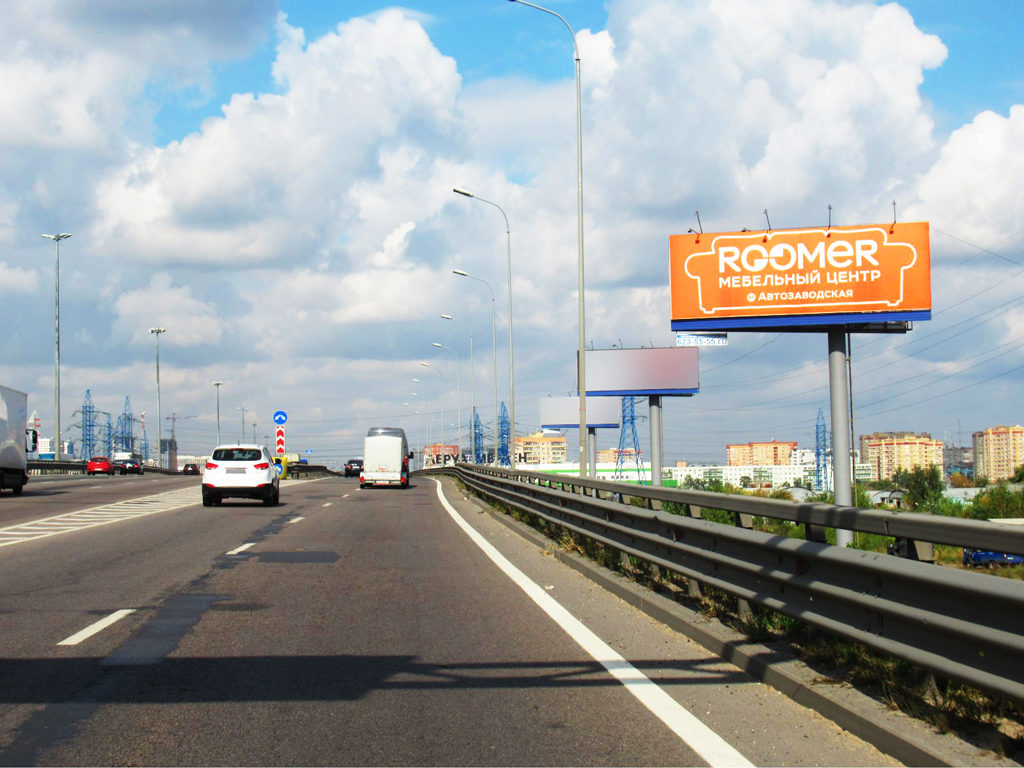 Рекламная конструкция Новорязанское шоссе 21км+910м (4км+610м от МКАД) Слева (Фото)