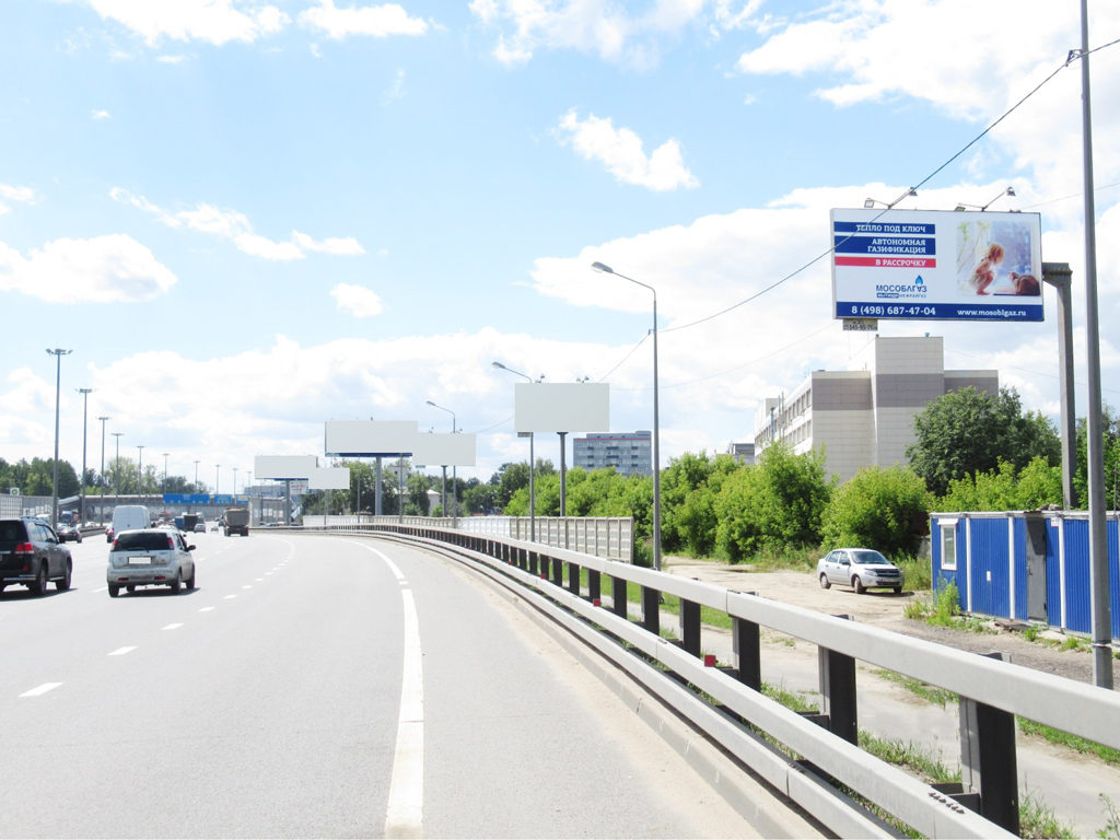 Рекламная конструкция Ярославское шоссе 19км+740м (3км+140м от МКАД) Слева (Фото)
