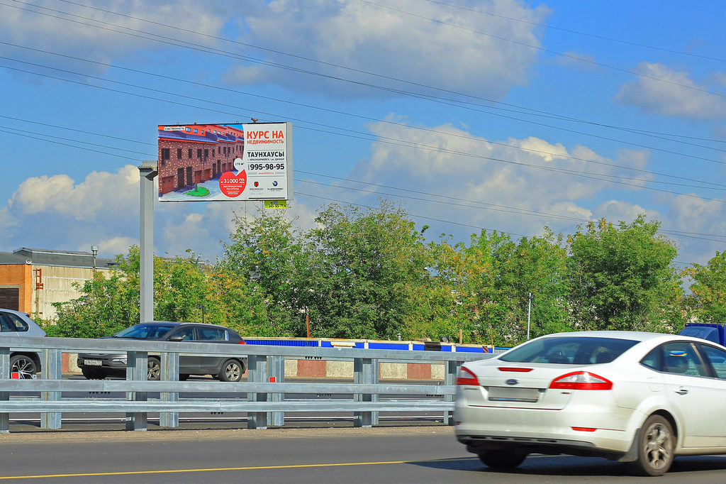 Рекламная конструкция Ярославское шоссе 19км+740м (3км+140м от МКАД) Слева (Фото)