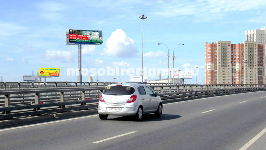 Рекламная конструкция Королев ул.Пионерская, выезд на Ярославское шоссе Справа (Фото)