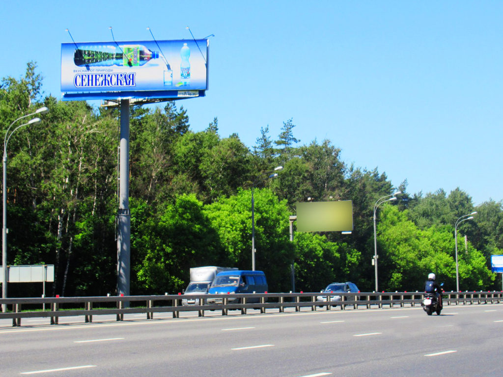 Рекламная конструкция Новорязанское шоссе 17км+780м (0км+480м от МКАД) Справа (Фото)