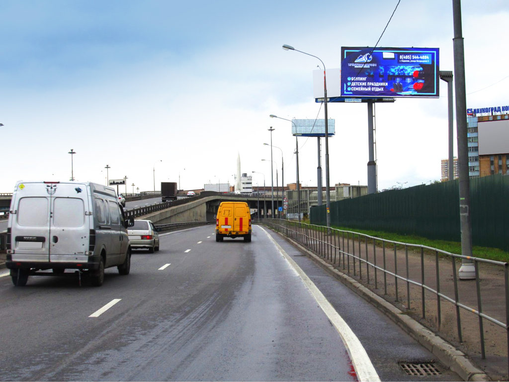 Рекламная конструкция Ярославское шоссе 21км+460м (4км+860м от МКАД) Справа (Фото)