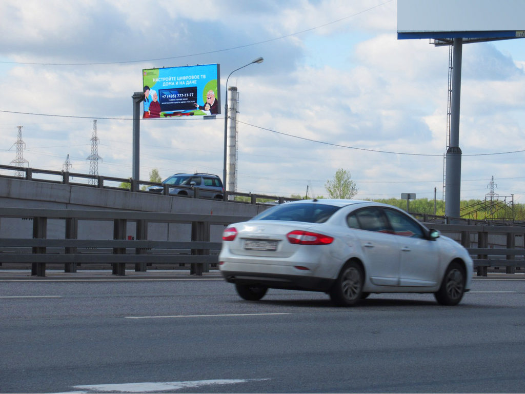 Рекламная конструкция Ярославское шоссе 21км+460м (4км+860м от МКАД) Справа (Фото)