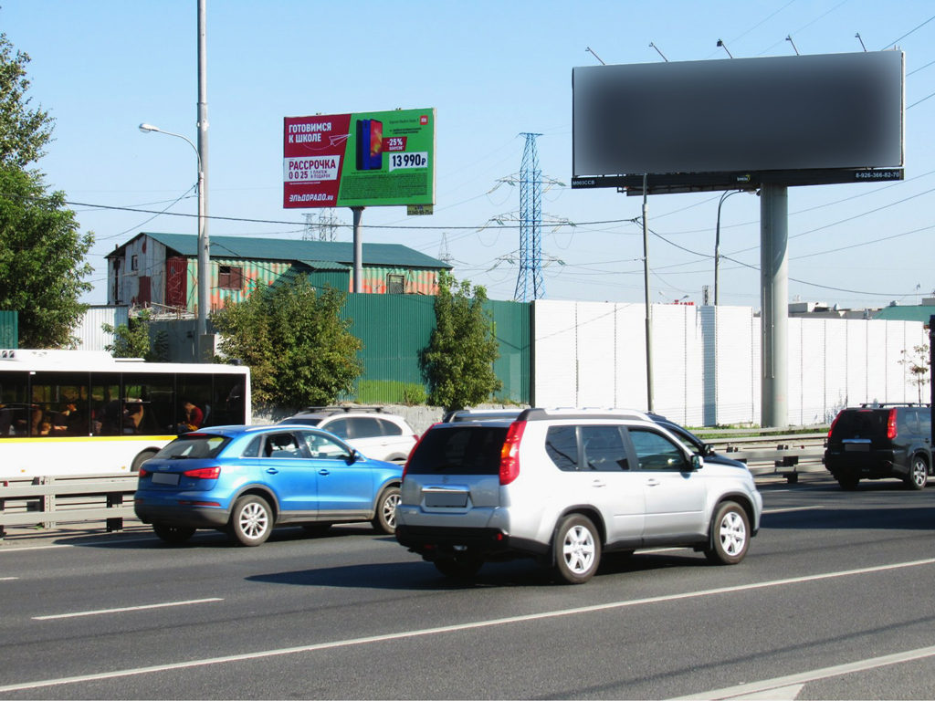 Рекламная конструкция Осташковское шоссе 0км+250м Справа (Фото)