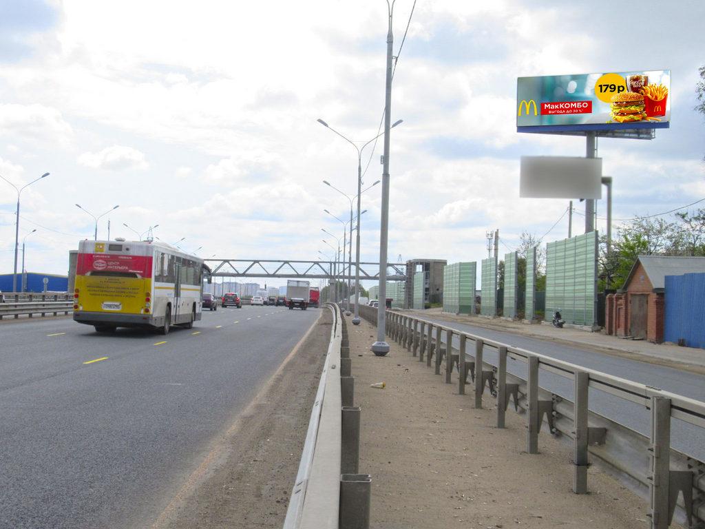 Рекламная конструкция Дмитровское шоссе 28км+670м (9км+070м от МКАД) Слева (Фото)