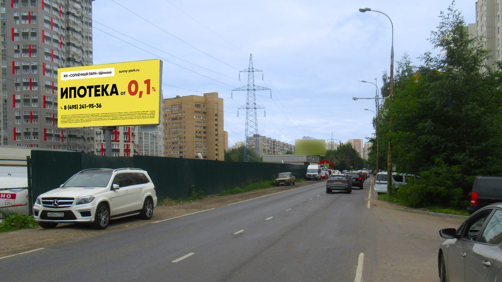 Рекламная конструкция Химки Путилковское шоссе, 210 м от ул. Молодежная Справа (Фото)