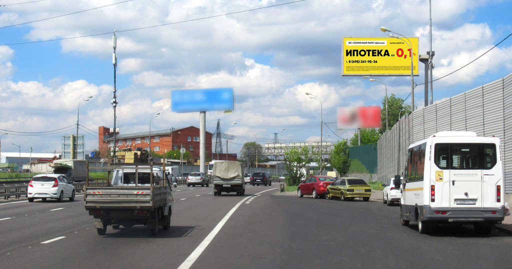 Рекламная конструкция Осташковское шоссе 0км+200м Справа (Фото)