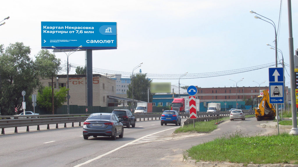 Рекламная конструкция Волковское шоссе 6км+100м Справа (Фото)