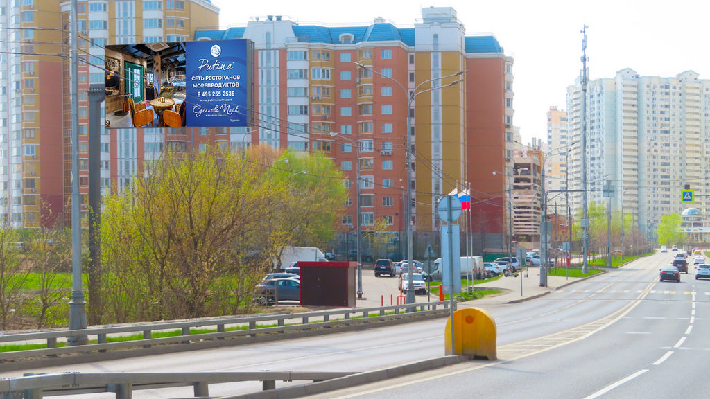 Рекламная конструкция Красногорск Красногорский бульвар, напротив д. 25 (Фото)