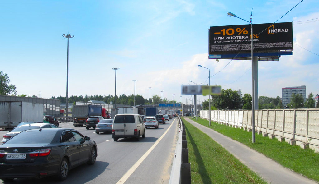 Рекламная конструкция Ярославское шоссе 19км+590м (2км+990м от МКАД) Слева (Фото)