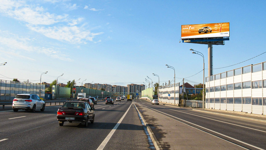 Рекламная конструкция Дмитровское шоссе 23км+950м (4км+350м от МКАД) Справа (Фото)