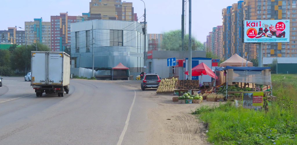 Рекламная конструкция Володарское шоссе дер. Мисайлово, Первомайская улица, 127 (Фото)