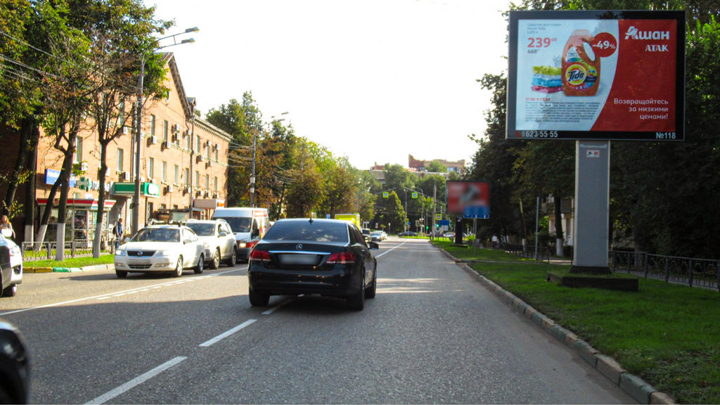 Рекламная конструкция Видное ул. Школьная, между д.65 и д.69 (Фото)