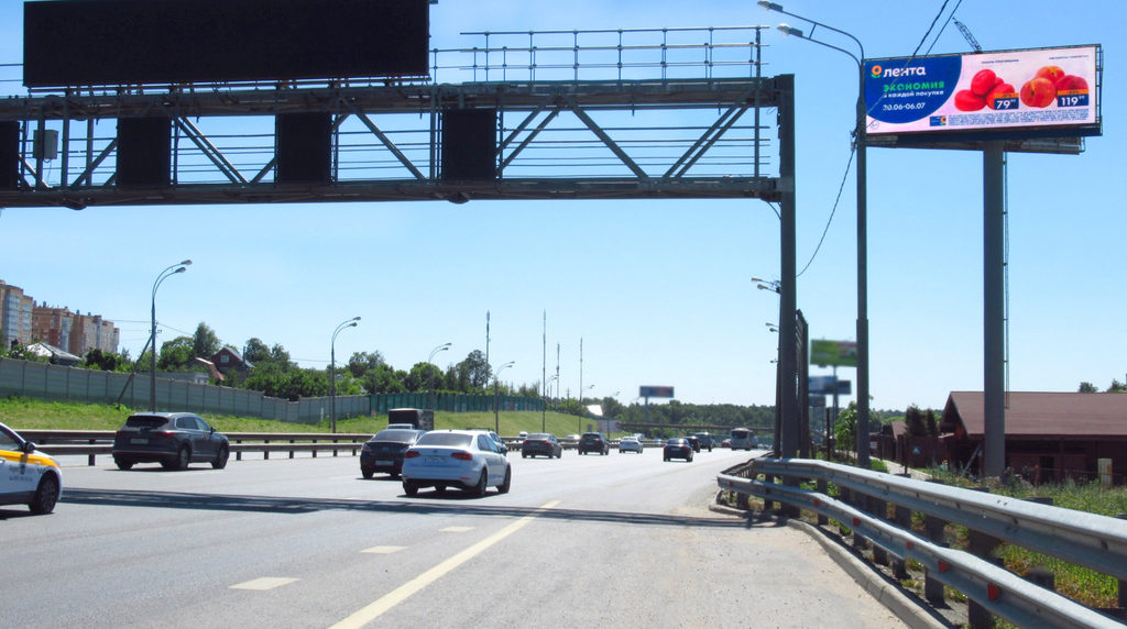 Рекламная конструкция Новокаширское шоссе 21км+390м (1км+090м от МКАД) Справа (Фото)
