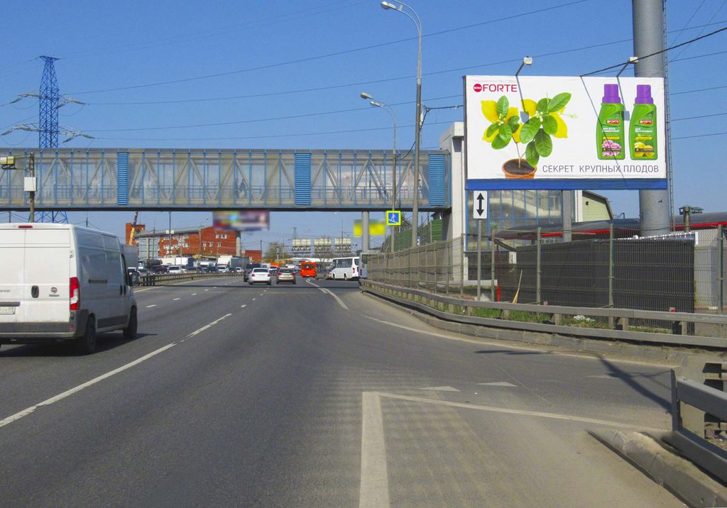 Рекламная конструкция Осташковское шоссе 0км+480м Справа (Фото)